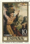 Stamps Spain -  LUIS DE MORALES, EL DIVINO. SAN FRANCISCO DE ASÍS. EDIFIL 1972