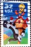 Stamps United States -  Intercambio jxi 0,20 usd  45 cent. 1988
