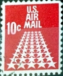 Sellos de America - Estados Unidos -  Intercambio 0,20 usd  10 cent. 1968