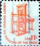 Stamps United States -  Intercambio 0,20 usd  11 cent. 1975