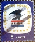 Stamps United States -  Intercambio 0,20 usd  8 cent. 1971