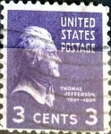Sellos de America - Estados Unidos -  Intercambio 0,20 usd  3 cent. 1938