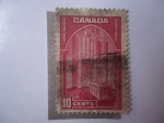 Stamps Canada -  View-Memorial Chamber (Scott/Ca:241a - Yvert/196 - Mi/204a