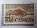 Stamps : America : Canada :  Ottawa 1865-1965 (Scott/Ca:442- Yvert/365 -Mi/386)