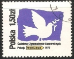 Sellos del Mundo : Europa : Polonia : Asamblea Mundial de Constructores de la Paz 1977