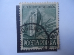 Stamps : Europe : Poland :  Gdank Shipyard - Reconstrucción del Gdank - Barco-Astillero 