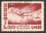 Stamps Brazil -  50 años del primer vuelo en aeroplano, Santos-Dumont