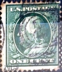 Sellos de America - Estados Unidos -  Intercambio 0,25 usd 1 cent. 1910