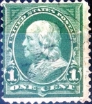 Sellos de America - Estados Unidos -  Intercambio 0,50 usd 1 cent. 1898