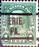 Sellos de America - Estados Unidos -  Intercambio 0,75 usd 1 cent. 1923