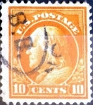 Sellos de America - Estados Unidos -  Intercambio 0,80 usd 10 cent. 1912