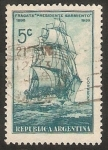 Stamps : America : Argentina :  Fragata Presidente Sarmiento