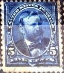 Stamps United States -  Intercambio 2,00 usd 5 cent. 1898