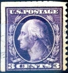Sellos de America - Estados Unidos -  Intercambio 3,00 usd 3 cent. 1908