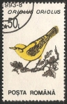 Stamps Romania -  Oriolus oriolus- oriol