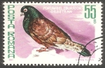 Stamps : Europe : Romania :  Porumbel zburator orbetean