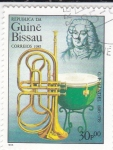 Stamps : Africa : Guinea_Bissau :  G.F. Handel 1685-1759