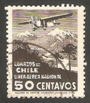 Stamps Chile -  Línea aérea nacional, Paisaje andino