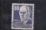 Stamps Germany -  Ernst Thalmann-político