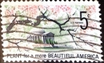 Stamps United States -  Intercambio 0,20 usd 5 cent. 1966