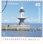 Stamps Germany -  faro Brunsbüttel, Mole 1