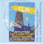 Stamps : Europe : Germany :  exposición aeronáutica internacional Frankfurt