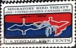 Stamps United States -  Intercambio 0,20 usd 5 cent. 1966
