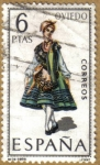 Stamps Spain -  OVIEDO - Trajes tipicos españoles