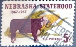 Stamps United States -  Intercambio 0,20 usd 5 cent. 1967