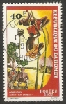 Stamps Benin -  Danza con cañas de bambú, Agbehoun