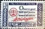Sellos de America - Estados Unidos -  Intercambio 0,20 usd 4 cent. 1960