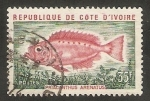 Stamps : Africa : Ivory_Coast :  Pez priacanthus arenatus