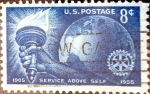 Sellos de America - Estados Unidos -  Intercambio cr5f 0,20 usd 8 cent. 1955