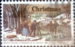 Stamps United States -  Intercambio 0,20 usd 13 cent. 1976