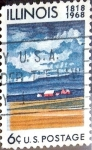 Stamps United States -  Intercambio 0,20 usd 6 cent. 1968