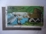 Stamps : America : Mexico :  Ciudad de Chiapas-México.