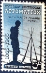 Stamps United States -  Intercambio 0,20 usd 5 cent. 1965