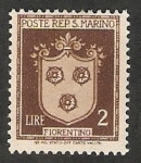 Sellos de Europa - San Marino -  Escudo de armas de Fiorentino