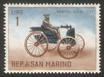 Stamps San Marino -  Historia del automóvil, Duryea-USA 1892