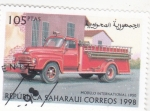 Stamps Morocco -  camión de bomberos