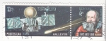 Stamps : Asia : Laos :  aeronautica- cometa Halley