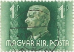 Stamps Hungary -  ALMIRANTE MIKLOS HORTHY. VALOR FACIAL 1 pengó. YVERT HU 634