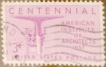 Stamps United States -  Intercambio 0,20 usd 3 cent. 1957