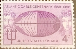 Sellos de America - Estados Unidos -  Intercambio 0,20 usd 4 cent. 1958