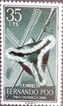 Stamps Spain -  Intercambio crxf2 0,50 usd 35 cent. 1960