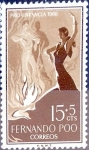 Sellos de Europa - Espa�a -  Intercambio crxf2 0,25 usd 15+5 cent. 1960