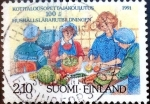 Stamps Finland -  Intercambio crxf 0,25 usd 2,10 m. 1991