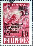 Sellos del Mundo : Asia : Filipinas : Intercambio 0,20 usd 10c.s.6+4c. 1961