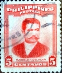 Stamps Philippines -  Intercambio 0,20 usd 5 cent. 1952