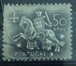 Sellos del Mundo : Europa : Portugal : caballero a caballo